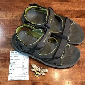 Merrell Chameleon Convertible Charcoal and Olive Hydro Hiking Sandals